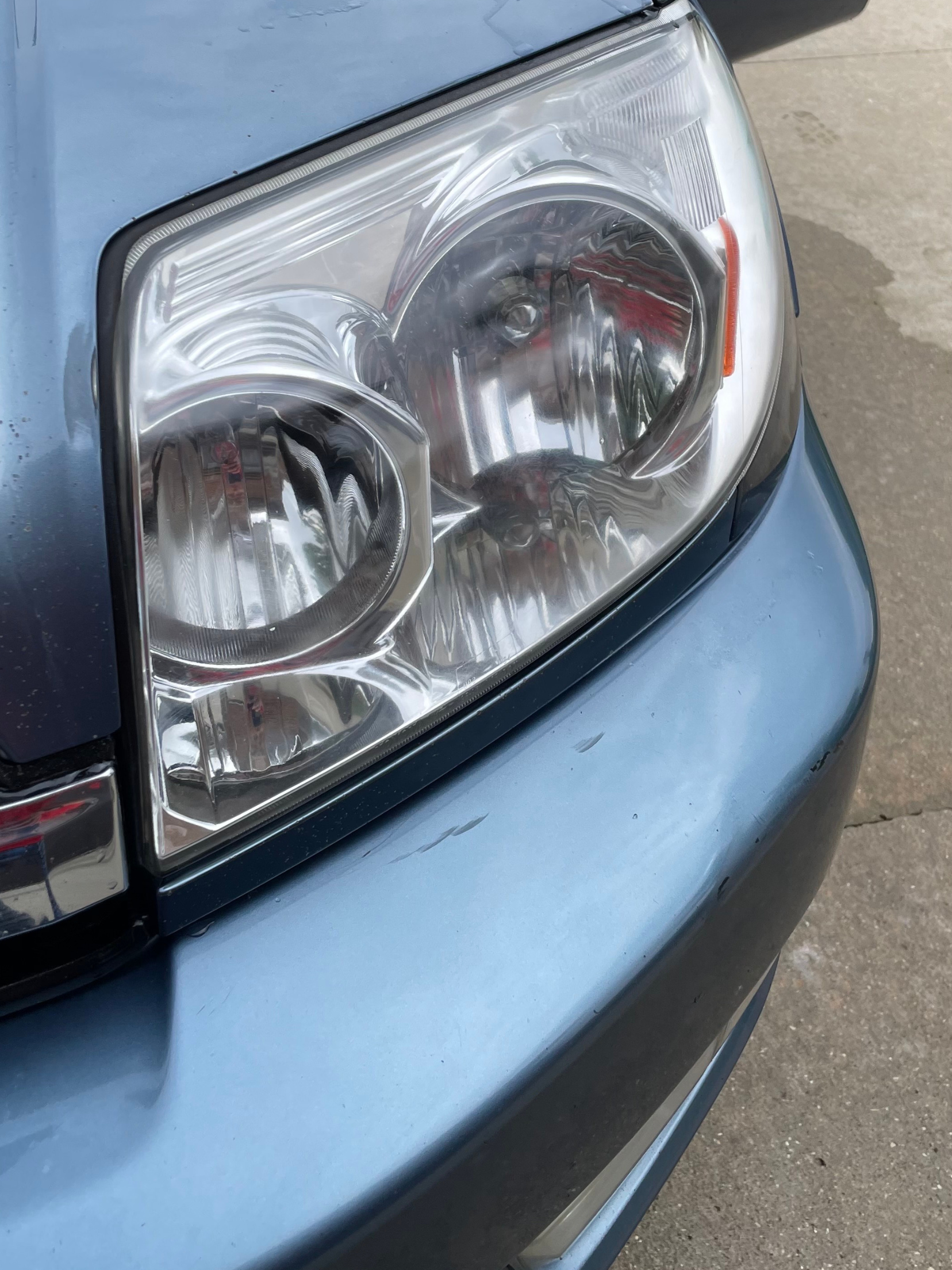 After headlight restoration